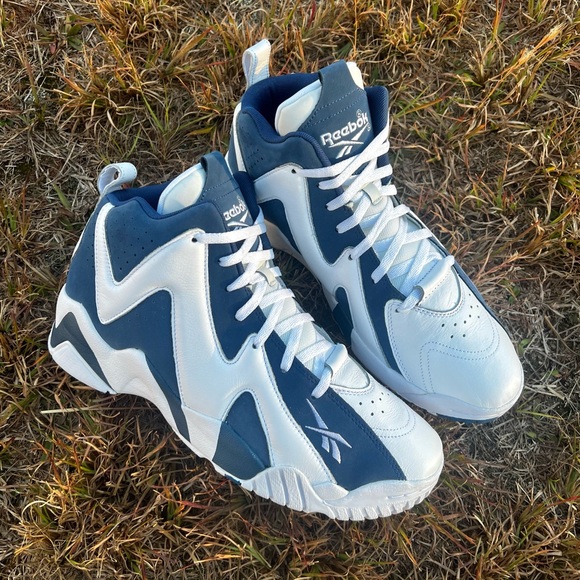 CLEAN Reebok Kamikaze II size 13 Navy Blue shoes